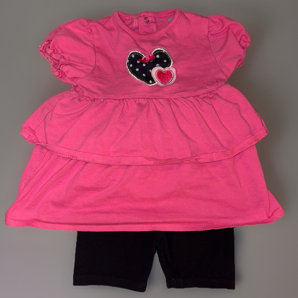 Toddler Girl Outfit Set – 2 Tops + Cat & Jack Shorts | 18 Months